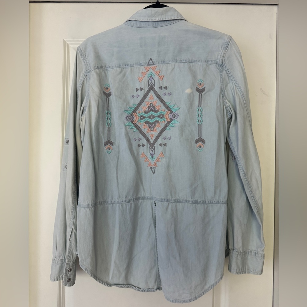 Ryan Michael Light Blue Denim Shirt
